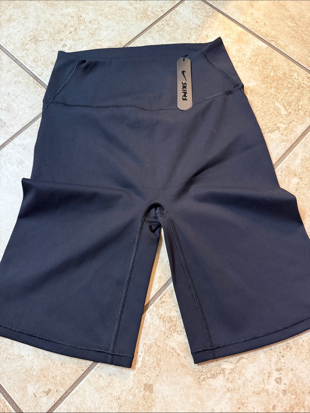 SKIMS Nike Women's Black High-Waist Bike Shorts 7inch